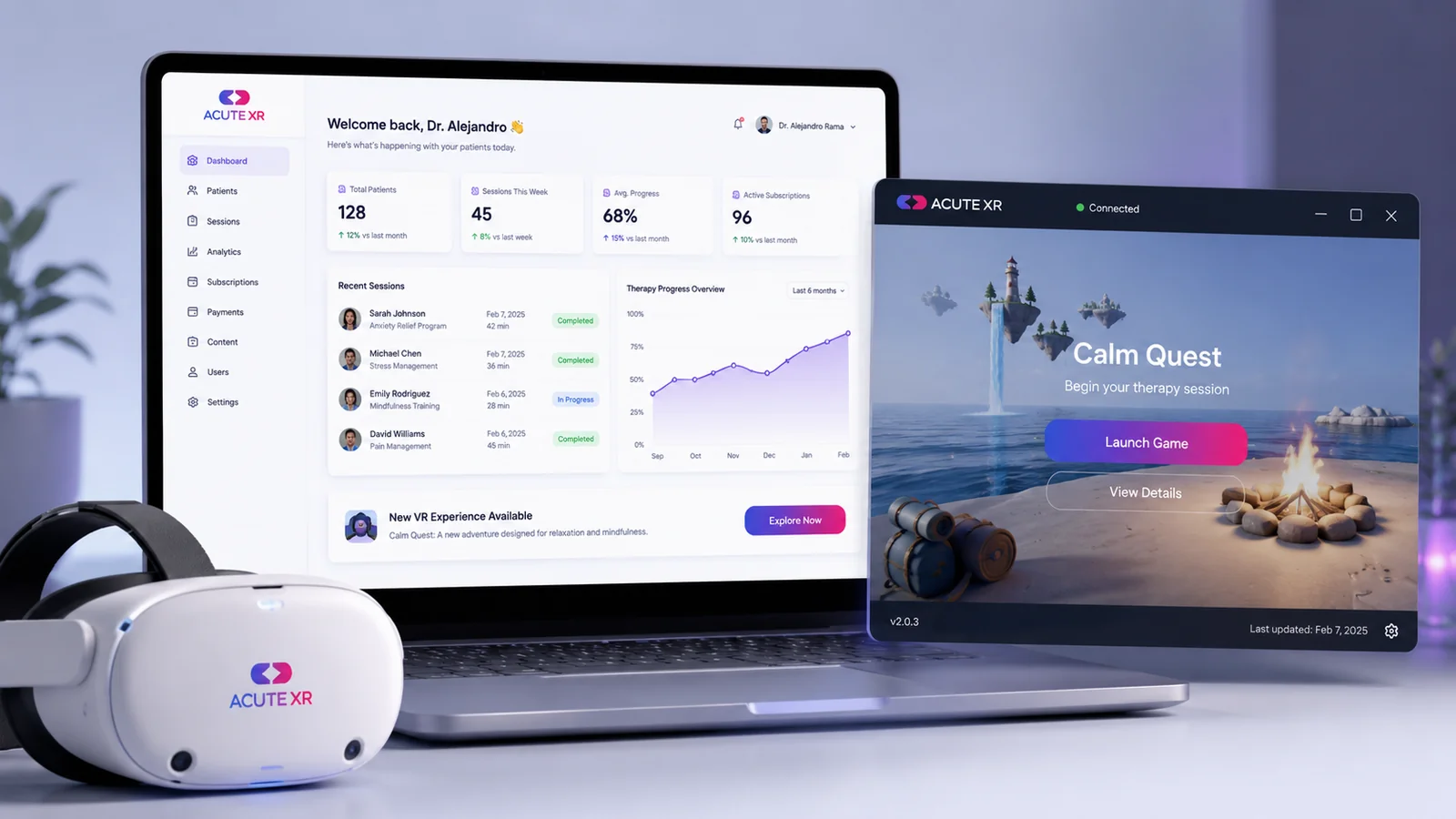 About the Company — Bringing VR Therapy to Life: How Softedge Built a Secure & Scalable Platform for AcuteXR